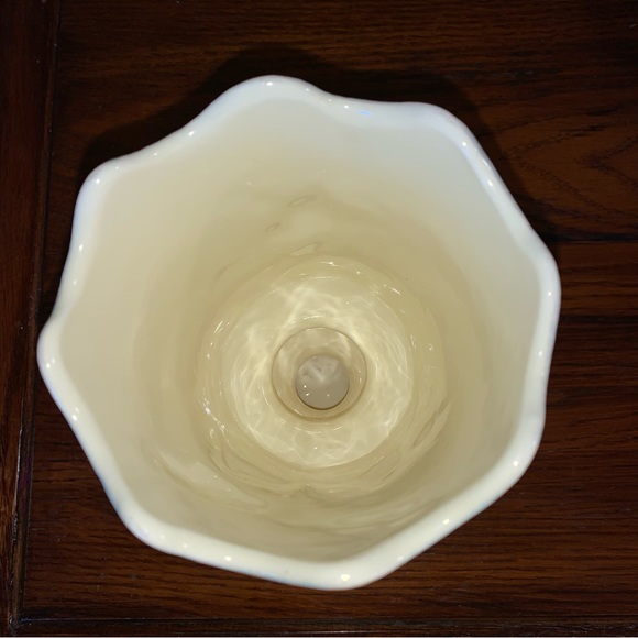 HULL Art Pottery Serenade Blue Pedestal Vase S-7 - Picture 5 of 5